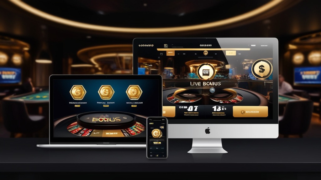 Lobby live su smartphone e desktop con tavoli, bonus e interfaccia moderna