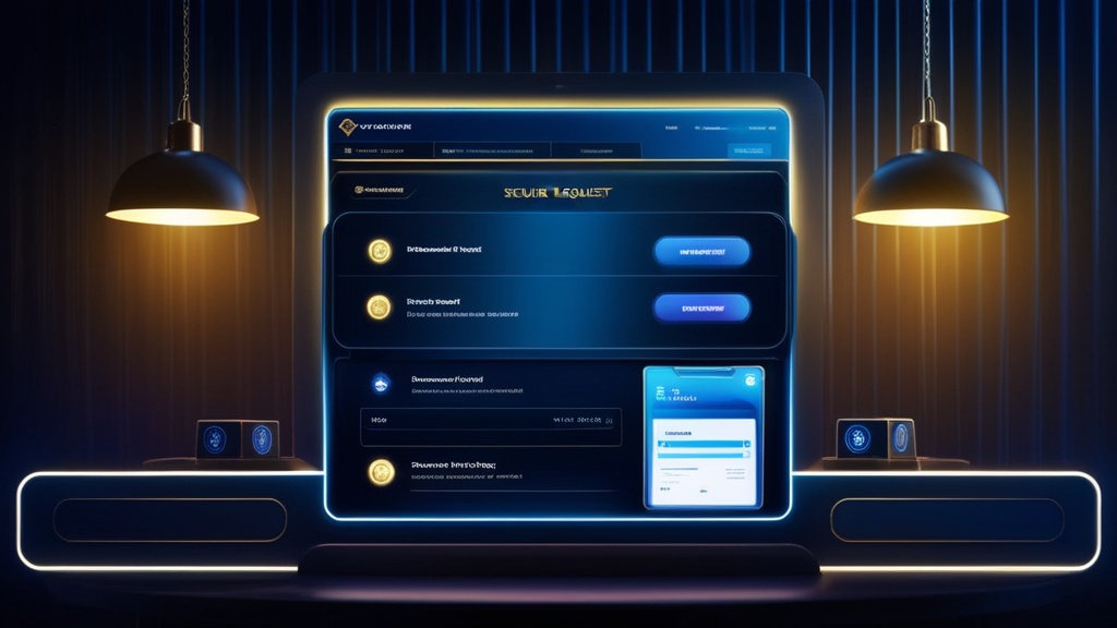 Schermo di prelievo con verifiche documenti in ambiente casino scuro